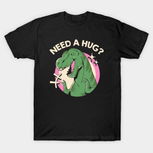 Do You Need a Hug? T-Rex Snoopy Style by Tobe Fonseca T-Shirt